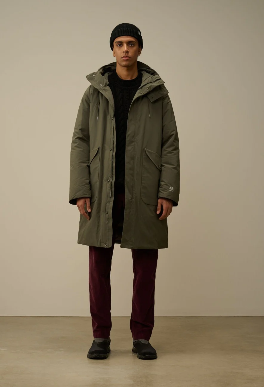 Cp Company Micro-M Down Parka In Grape Leaf - Image 3