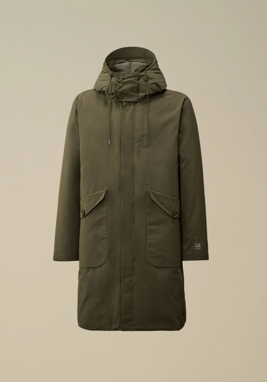 Cp Company Micro-M Down Parka In Grape Leaf - Image 4