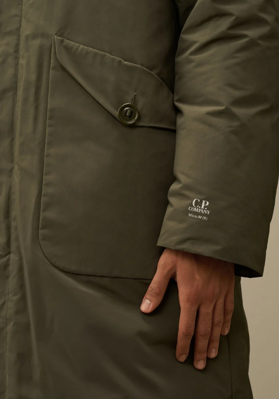 Cp Company Micro-M Down Parka In Grape Leaf - Image 6