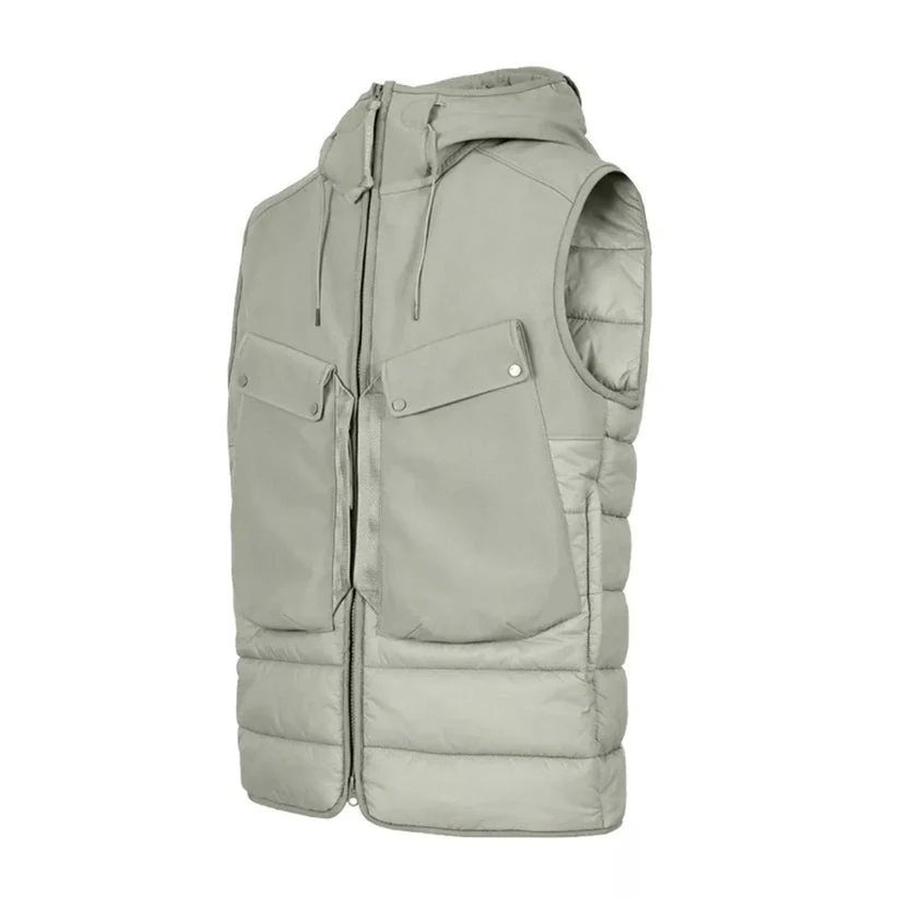 Cp Company Mixed Shell-R Goggle Gillet In Silver Sage - Image 2