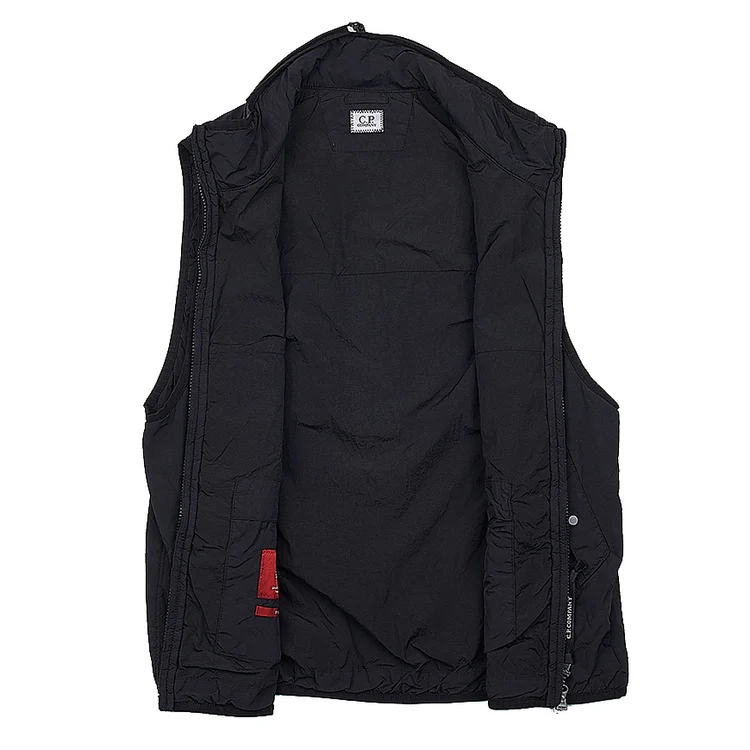 Cp Company Primaloft G.D.P Padded Lens Gilet In Black - Image 6