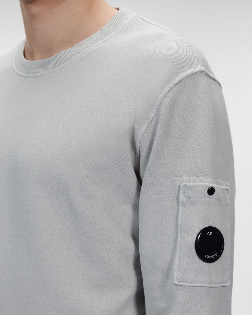 Cp Company Resist Dyed Lens Sweatshirt In Flint Grey - Image 2