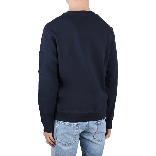 Cp Company Resist Dyed Lens Sweatshirt In Navy - Image 5