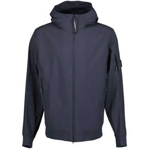 Cp Company S/S Lens Soft Shell Jacket In Navy