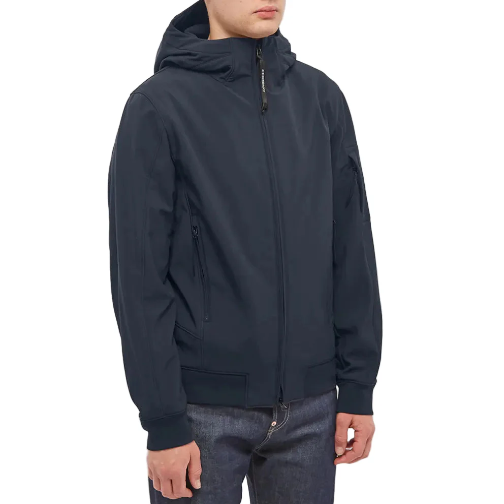 Cp Company S/S Lens Soft Shell Jacket In Navy - Image 3