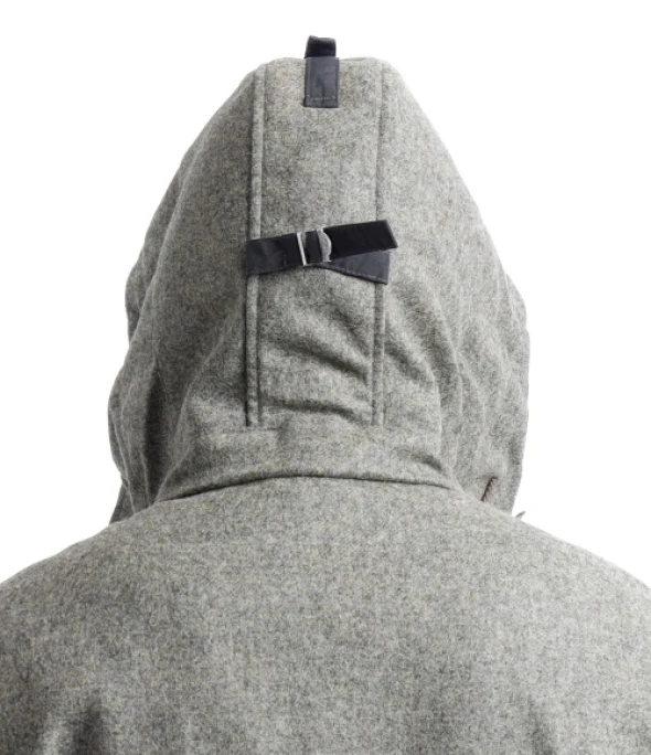 Cp Company Shetland Twill Hooded Goggle Jacket In Grey - Image 11