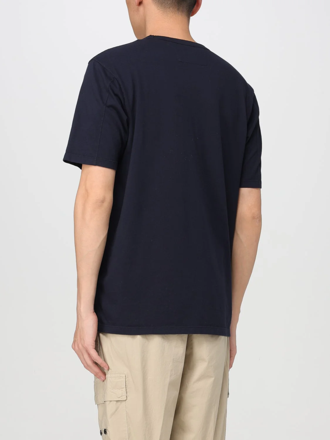 Cp Company Small Logo T-Shirt In Navy - Image 3