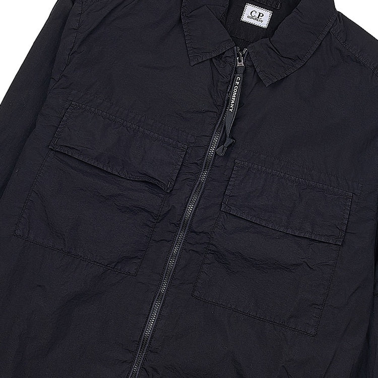 Cp Company Taylon L Chrome Lens Full Zip Shirt Black - Image 5