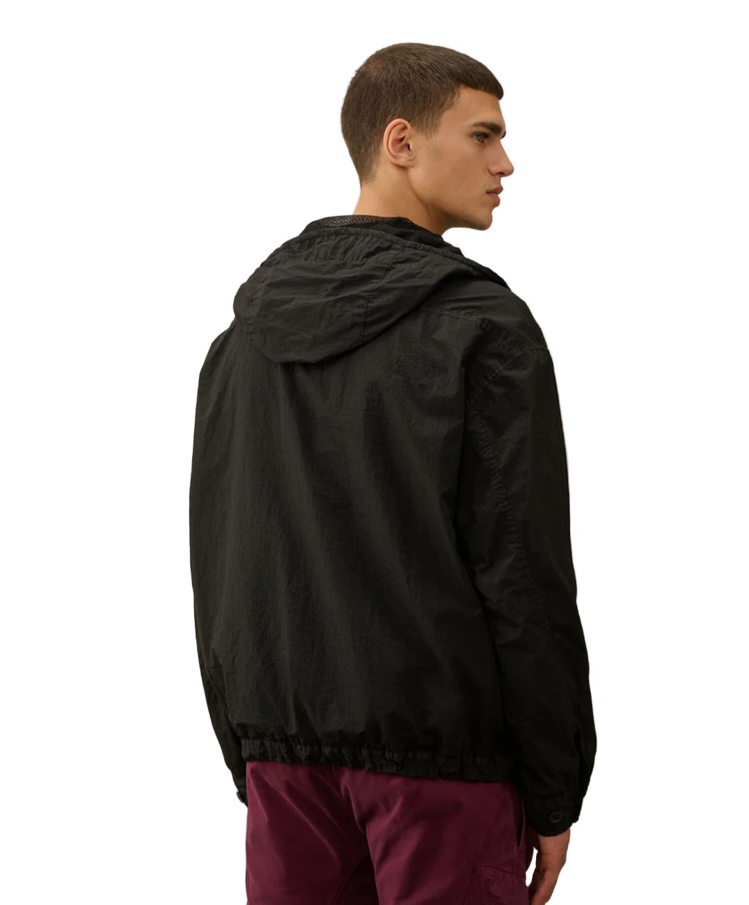 Cp Company Loose Fit Taylon L Hooded Overshirt In Black - Image 6
