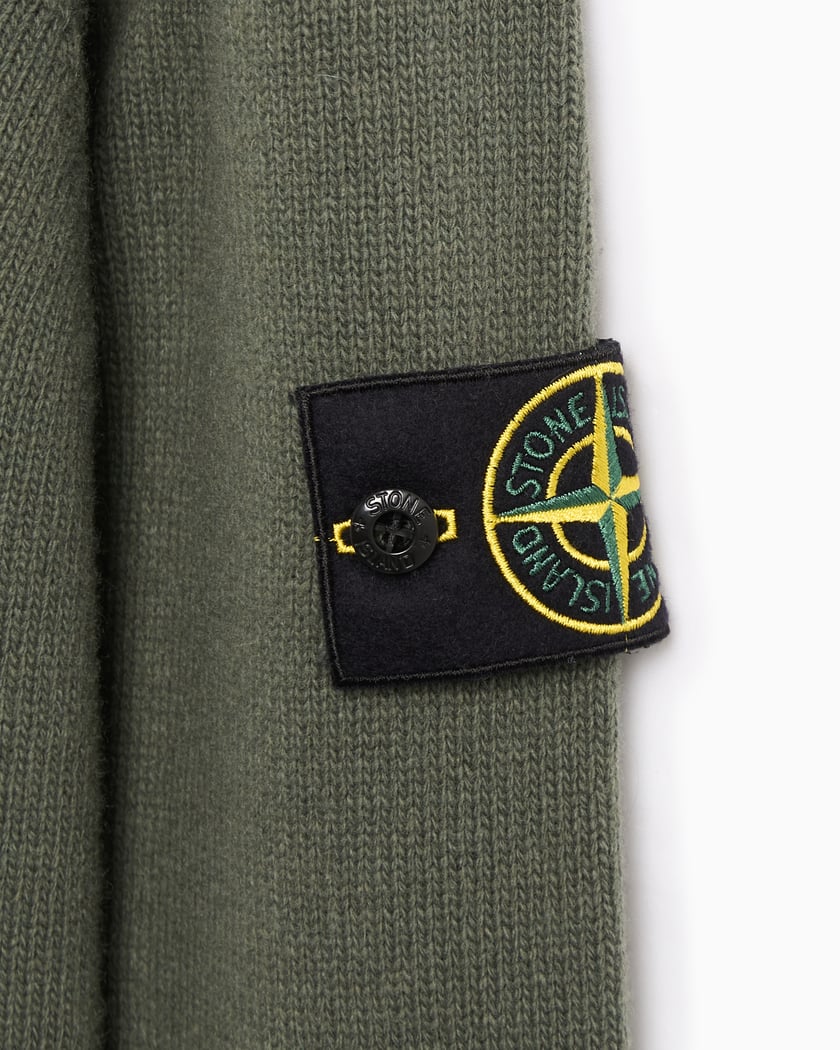 Stone Island Crew Neck Knit Sweatshirt Khaki - Image 3