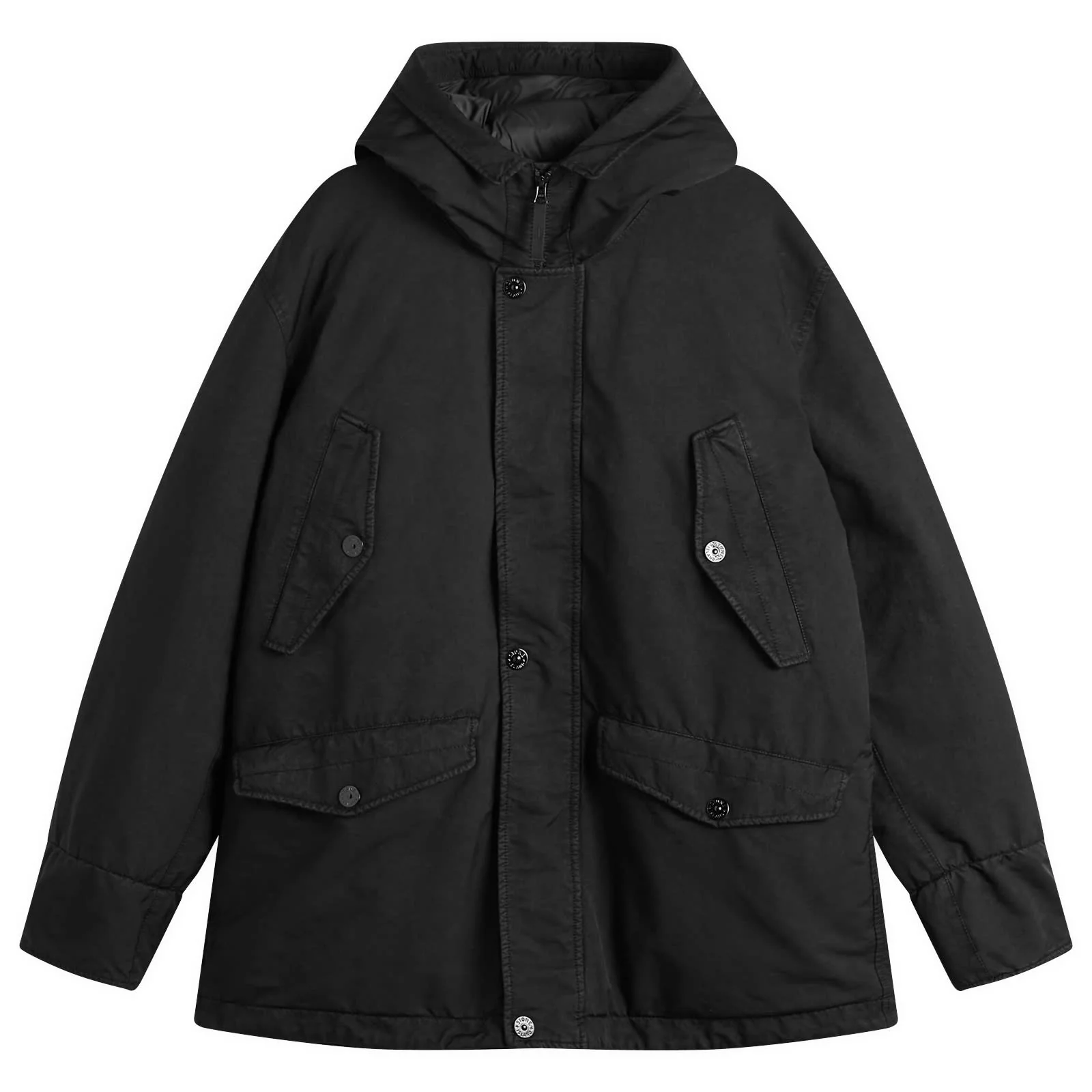 Stone Island David-Tc Ghost Parka In Black