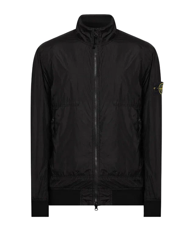 Stone Island Garment Dyed Crinkle Reps Ny Jacket In Black
