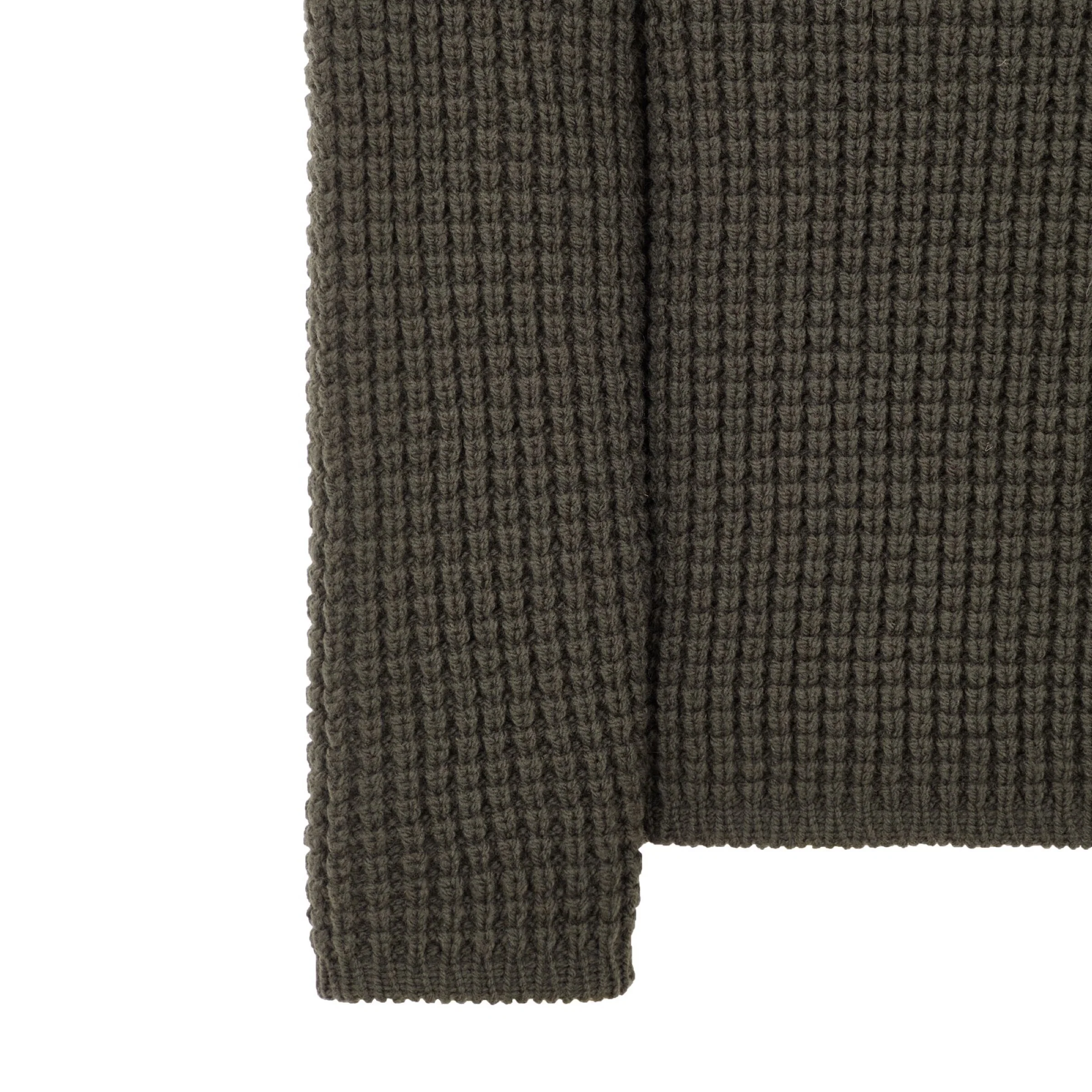 Stone Island Heavy Knit Sweatshirt in Olive - Image 3