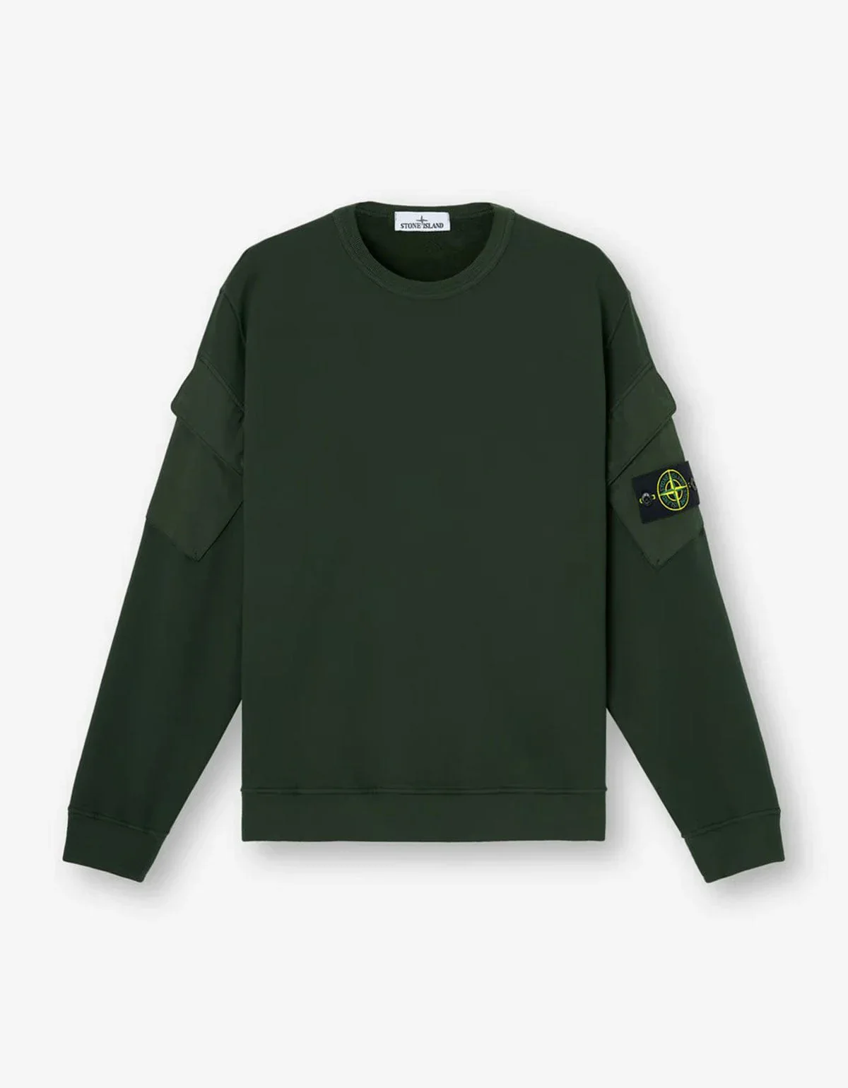 Stone Island Organic Cotton Sweatshirt In Green