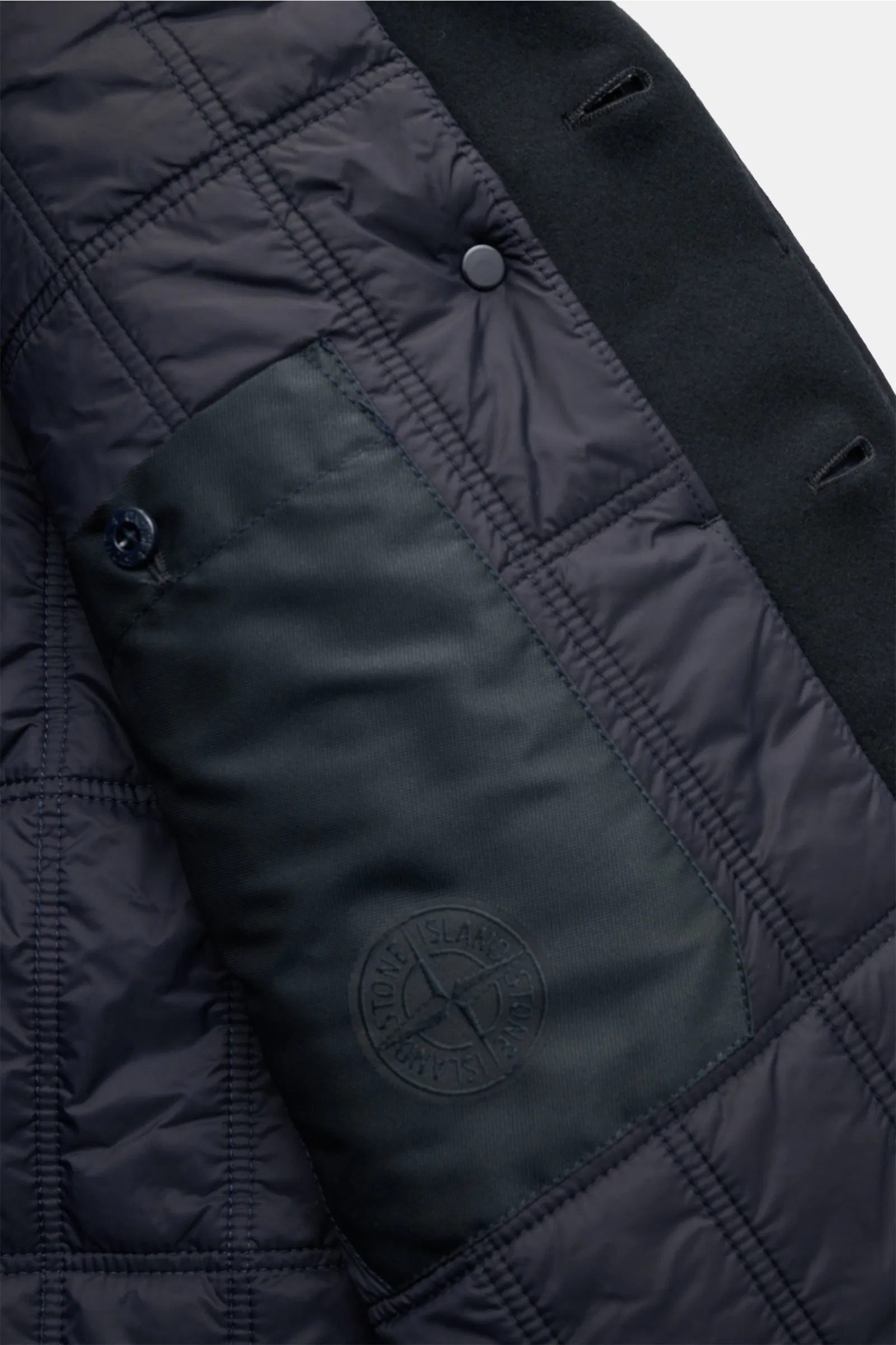 Stone Island Performance Flannel Ghost Piece In Navy - Image 5
