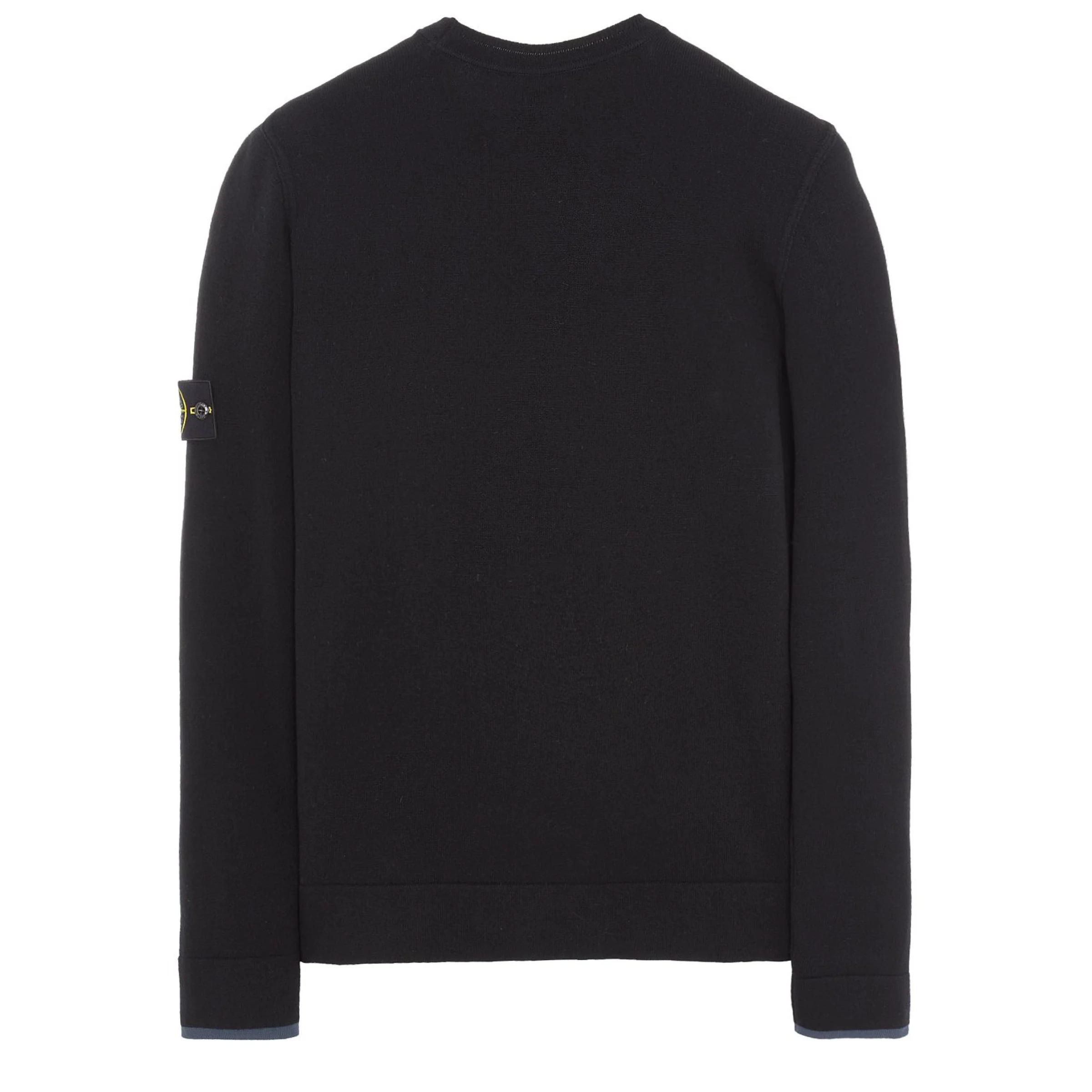 Stone Island Virgin Wool Sweatshirt in Black - Image 4