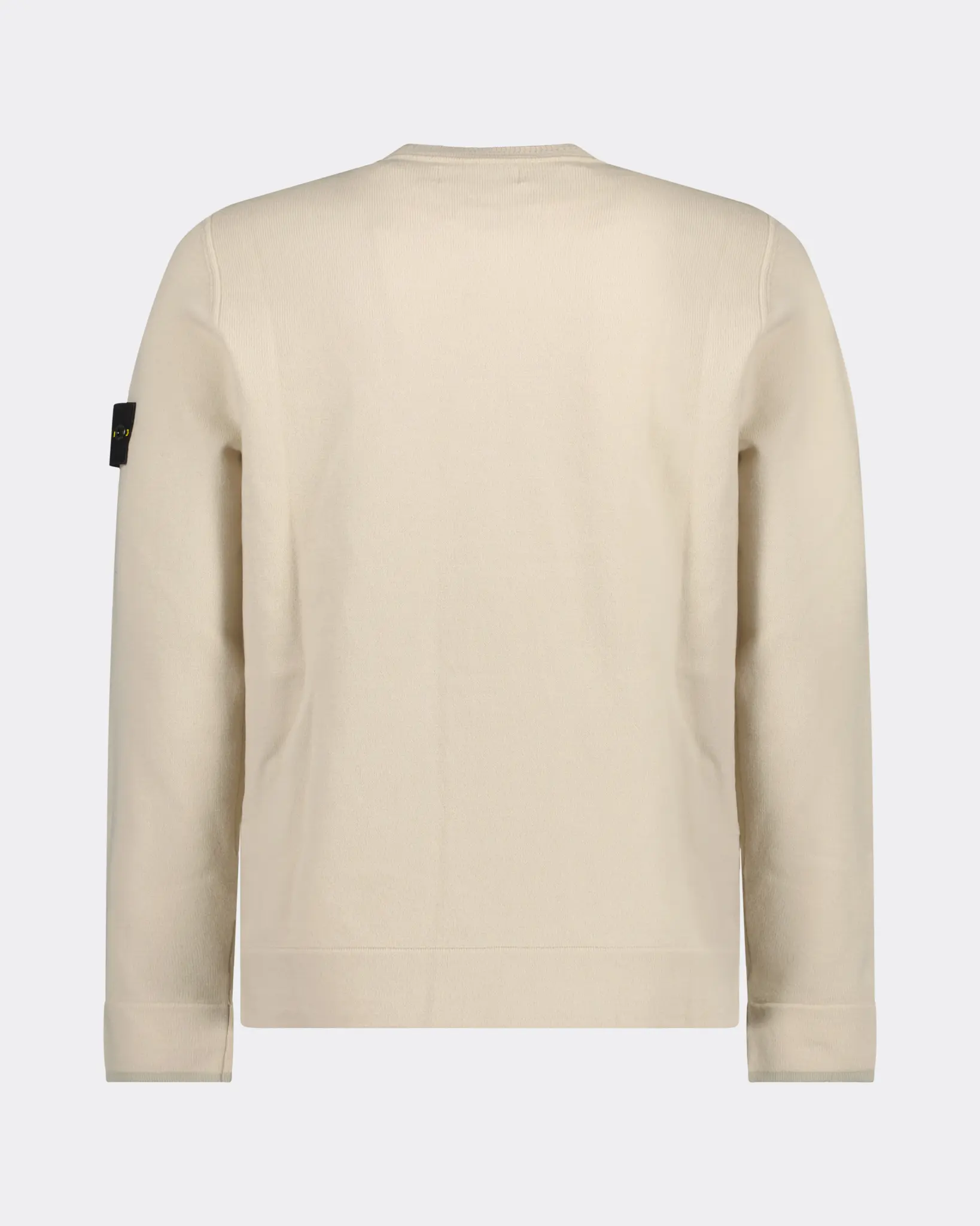 Stone Island Virgin Wool Sweatshirt in Stucco - Image 3